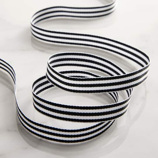 12 Pack: 3/8" x 7yd. Grosgrain Stripe Ribbon by Celebrate It™